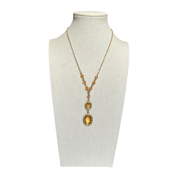 🍭5 for $20🍭 Avon Vintage Faux Gemstone Gold Tone Beaded Necklace CC - Picture 5 of 5